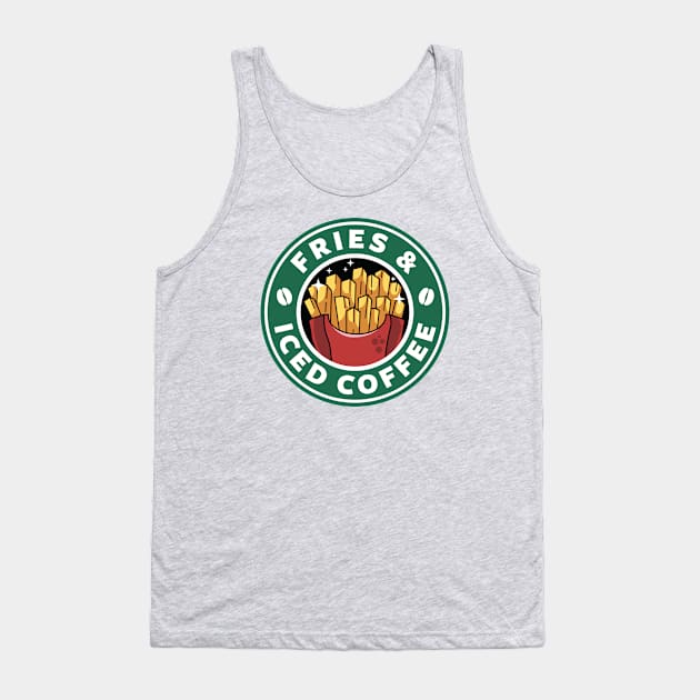 Fries and Iced Coffee Tank Top by spacedowl